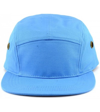 Baseball Caps Fashionable Solid Color Unisex Adjustable Strap Cadet Cap - Sky Blue - CV11MCBNJQ9 $8.09