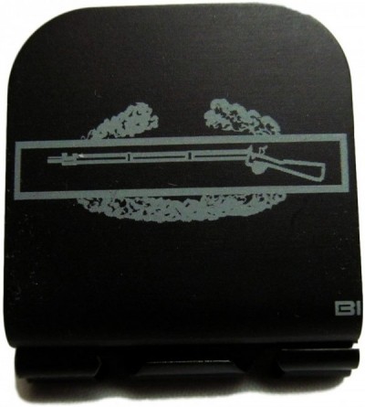 Baseball Caps Combat Infantry Badge Laser Etched Hat Clip Black - CQ129ICSX8N $18.23