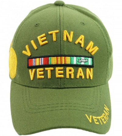 Baseball Caps U.S. Military Vietnam Veteran Official Licensed Embroidery Hat Army Veteran Baseball Cap - C818EZMZS2D $18.08