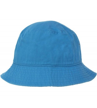 Bucket Hats 100% Cotton Bucket Hat for Men- Women- Kids - Summer Cap Fishing Hat - Turquoise - CO18H37SK4N $14.93