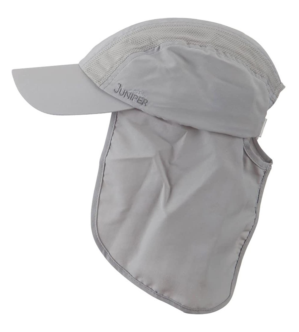Sun Hats UV 50+ Talson Cap with Detachable Flap - Grey - CK11FITP46P $13.08