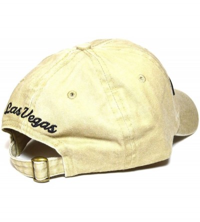 Baseball Caps Las Vegas Polo Style 100% Cotton Dad Hat Durable Golf Baseball Fashion Cap - Beige - C3185W8N9YT $10.11