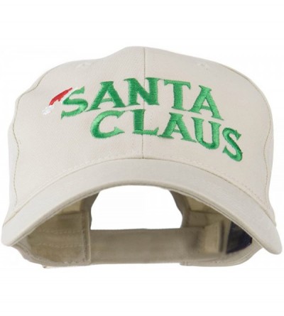 Baseball Caps Christmas Hat with Santa Claus Embroidered Cap - Stone - C111GI6OSRX $24.90
