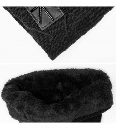 Skullies & Beanies 2 Pack Winter Hats for Men Baggy Beanie Ski Snow Skull Cap - A001-mens Black Beanie - CC18UKHWMZE $13.58