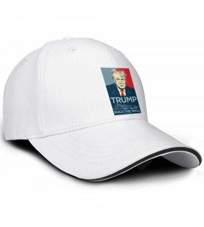 Baseball Caps All Aboard The Trump Train 2020 Trucker Hats Men/Women Adjustable Fitted Fashion Cap - White-11 - C818UAI7NNS $...
