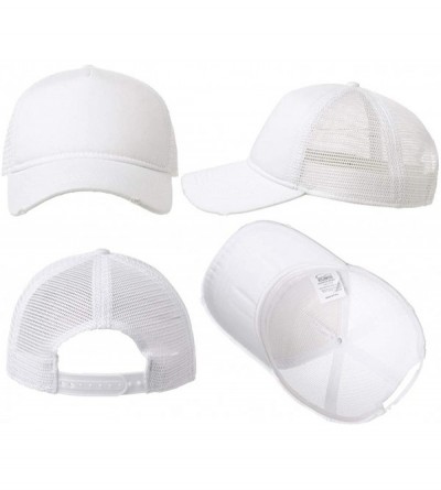 Baseball Caps Mens UPF50 Quick-Dry Baseball Cap Foldable Brim Free-Size Sun Hat Unisex - 99769_white - C718ORNG5MU $16.97