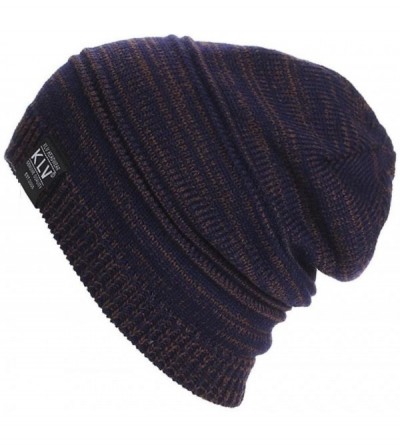 Skullies & Beanies Men Women Unisex Knit Baggy Beanie Winter Hat Ski Slouchy (Coffee) - Coffee - CE12NEWL5HV $8.93