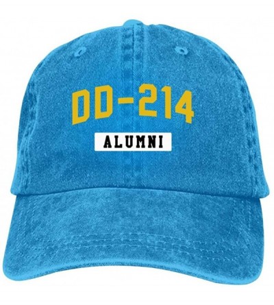 Baseball Caps Adult Unisex Cowboy Cap-Cool DD-214 Alumni Logo Fashion Printed Basetball Hat Creative Design - Blue - C118QMDH...
