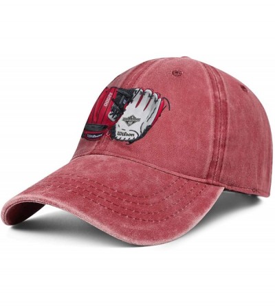 Baseball Caps Mens Womens Baseball Cap Printed Cowboy Hat Outdoor Caps Denim - Red-21 - C018AW8MH6L $34.63
