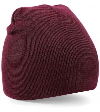 Skullies & Beanies Plain Basic Knitted Winter Beanie Hat - Kelly Green - CH12NER3L7X $10.66