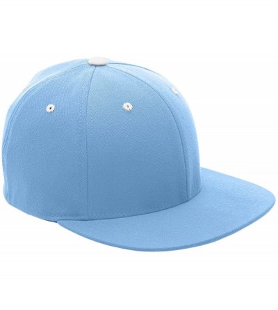Baseball Caps Pro Performance Contrast Eyelets Cap (ATB101) - Light Blue/White - C811UCU0TN3 $8.45