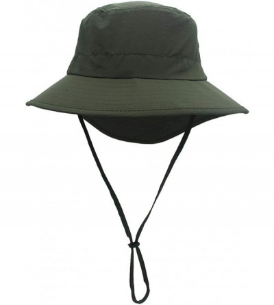 Sun Hats Unisex Outdoor Lightweight Breathable Waterproof Bucket Wide Brim Hat - UPF 50+ Sun Protection Sun Hats Shade - CQ18...