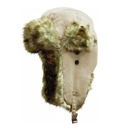 Skullies & Beanies Trooper Ear Flap Cap w/Faux Fur Lining Hat - Khaki Trooper - C711FQPKG69 $14.17