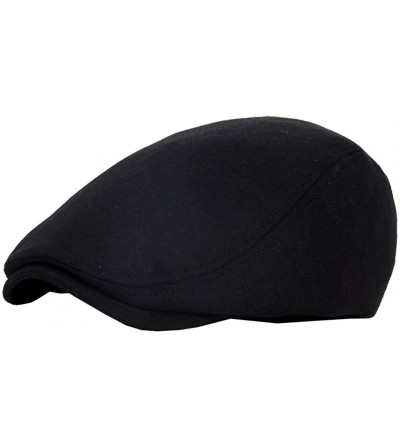 Newsboy Caps Beret Hat France Cotton Flat Cap Gatsby Newsboy Ivy Irish Hats Cabbie Driving - Navy+black - CF18Q6DUXMU $16.24
