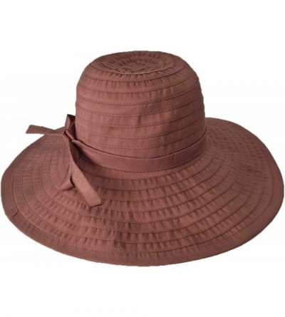 Sun Hats Packable Crushable Travel Hat 4" Brim - UPF50+ - HS238 - Brown - CX112HJLZCB $21.58