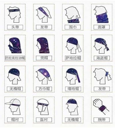Balaclavas Cycling Face Coverings Bandanas Sports for Dust-Balaclava- Headwrap- Helmet Liner for Men and Women - 8 - C5197TYK...