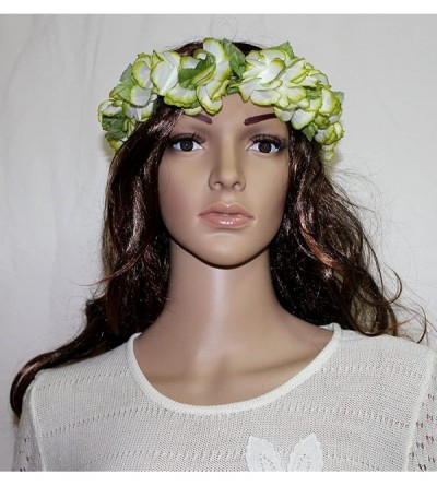 Headbands The Hawaii Elastic Headband-haku lei - White / Green - CC187626DEO $10.81