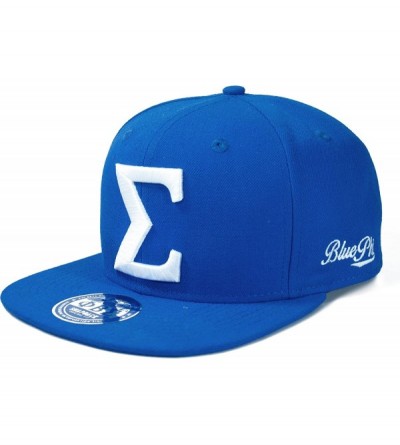 Baseball Caps Big Boy Phi Beta Sigma Divine 9 Flatbill Mens Snap Back Cap [Royal Blue - Adjustable] - CQ188ZWI8NK $33.36