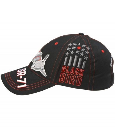 Baseball Caps Adjustable Black SR-71 Blackbird Airplane Embroidered Cap Hat - CC18IZ6EXY8 $27.26