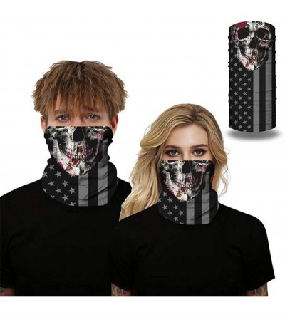 Balaclavas Multifunctional Seamless Face Mask Bandanas Headband Neck Gaiter for Dust-Sun UV Protection - American Flag 9-1 - ...