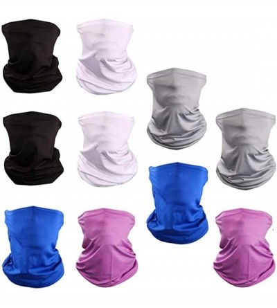 Balaclavas Mask Dust Breathable Protection Lightweight Windproof - 10 Pack(solid) - CY198XAW7EE $26.19