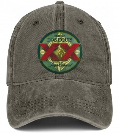 Baseball Caps Denim Hat Dos-Equis-Logo- Unisex Washed Distressed Baseball-Cap Twill Adjustable Dad-Hat - Dos Equis Beer-12 - ...