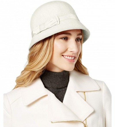 Bucket Hats Womens Melton Cloche Ivory- One Size - C618I8T4IKA $14.95
