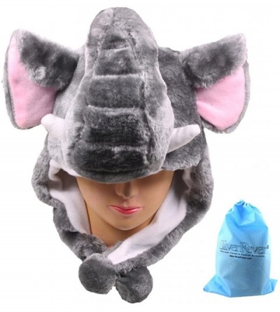 Skullies & Beanies Plush Soft Animal Beanie Hat Halloween Cute Soft Warm Toddler to Teen - Elephant - CP12NZX2B9N $14.57
