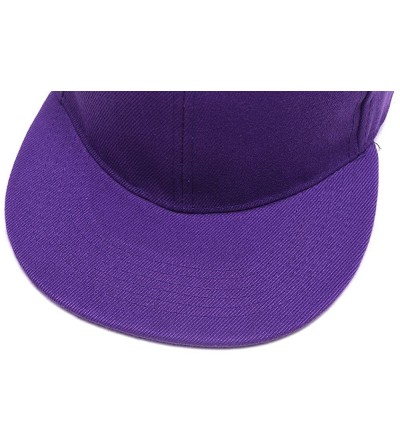 Baseball Caps Custom Embroidered Hat-Personalized Hat-Trucker Cap-Adjustable Dad Cap Add Text(Black) - Purple - CM18H2505XX $...