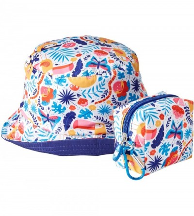 Baseball Caps Little Sun/Rain Kids Hat- 50+ Uv Protection - Tropical - C118Q9HCTZI $10.91