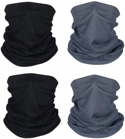 Balaclavas 4 Pcs Sun UV Protection Neck Gaiter Magic Face Cover Scarf for Mask Dust Wind Bandana Balaclava Headwear - C0198QC...