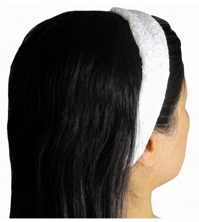 Headbands Floral Lace Headband- Hair Band- Hair Accessories- White - White - CF12MYTLZAM $7.38