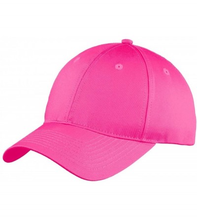 Baseball Caps Unstructured Twill Cap (C914) - Neon Pink - C111UTP1C2X $7.56