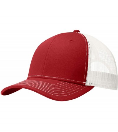 Baseball Caps Mens Snapback Trucker Cap (C112) - Flame Red - CM18K29YM72 $21.32