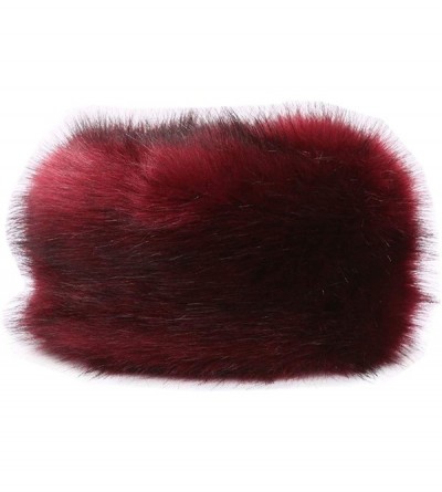 Bomber Hats Women Men Winter Fur Cossack Cap Thick Russian Hat Warm Soft Earmuff - H1-burgundy - CS18HY0409D $28.79