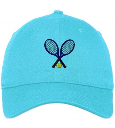 Baseball Caps Custom Soft Baseball Cap Tennis Sports B Embroidery Dad Hats for Men & Women - Aqua - CK18SEIAC5N $16.43