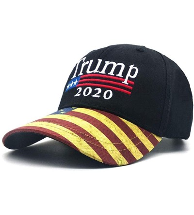 Baseball Caps Camouflage Baseball Snapback President Embroidery - Black and Red and Yellow - CA18UWD8Q4C $11.64