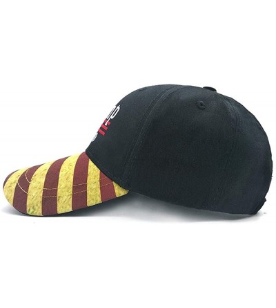 Baseball Caps Camouflage Baseball Snapback President Embroidery - Black and Red and Yellow - CA18UWD8Q4C $11.64