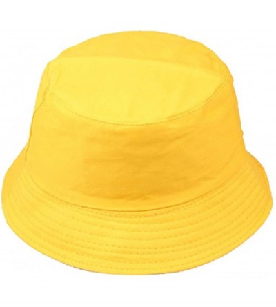Sun Hats Unisex Cotton Classic Foldable UPF 50+ Sun Hat Outdoor Pure Color Floppy Bucket Hat UV Sun Protection Beach Cap - C5...