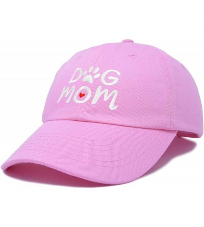 Baseball Caps Dog Mom Baseball Cap Women's Hats Dad Hat - Light Pink - C118K6U3LYW $10.59