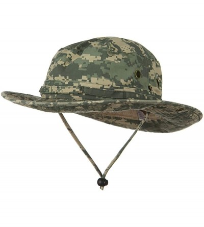 Sun Hats Big Size Washed Camo Hunting Hats - Digital Camo - CP115EHHEFP $22.38