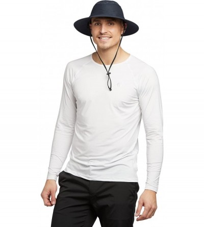 Sun Hats UPF 50+ Protective Broad Brim Sun Hat - Universal Fit - Navy - CS18E9GUUN2 $31.05