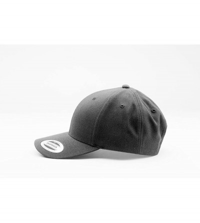Baseball Caps Custom Hat- 6789M Yupoong Curved Visor Snapback- Custom Logo Or Name Embroidery. - Dark Grey - CH18E7UA9T8 $32.96