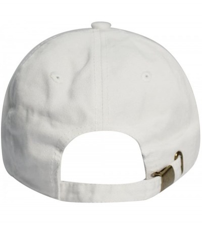 Baseball Caps Diamond Dad Hat Cotton Baseball Cap Polo Style Low Profile - White - CS18665KAYE $11.90