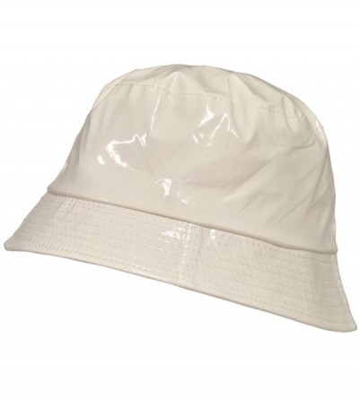 Rain Hats Waterproof Wax Style Bucket Rain Hat - 09-snow - C818AIL99TK $13.36