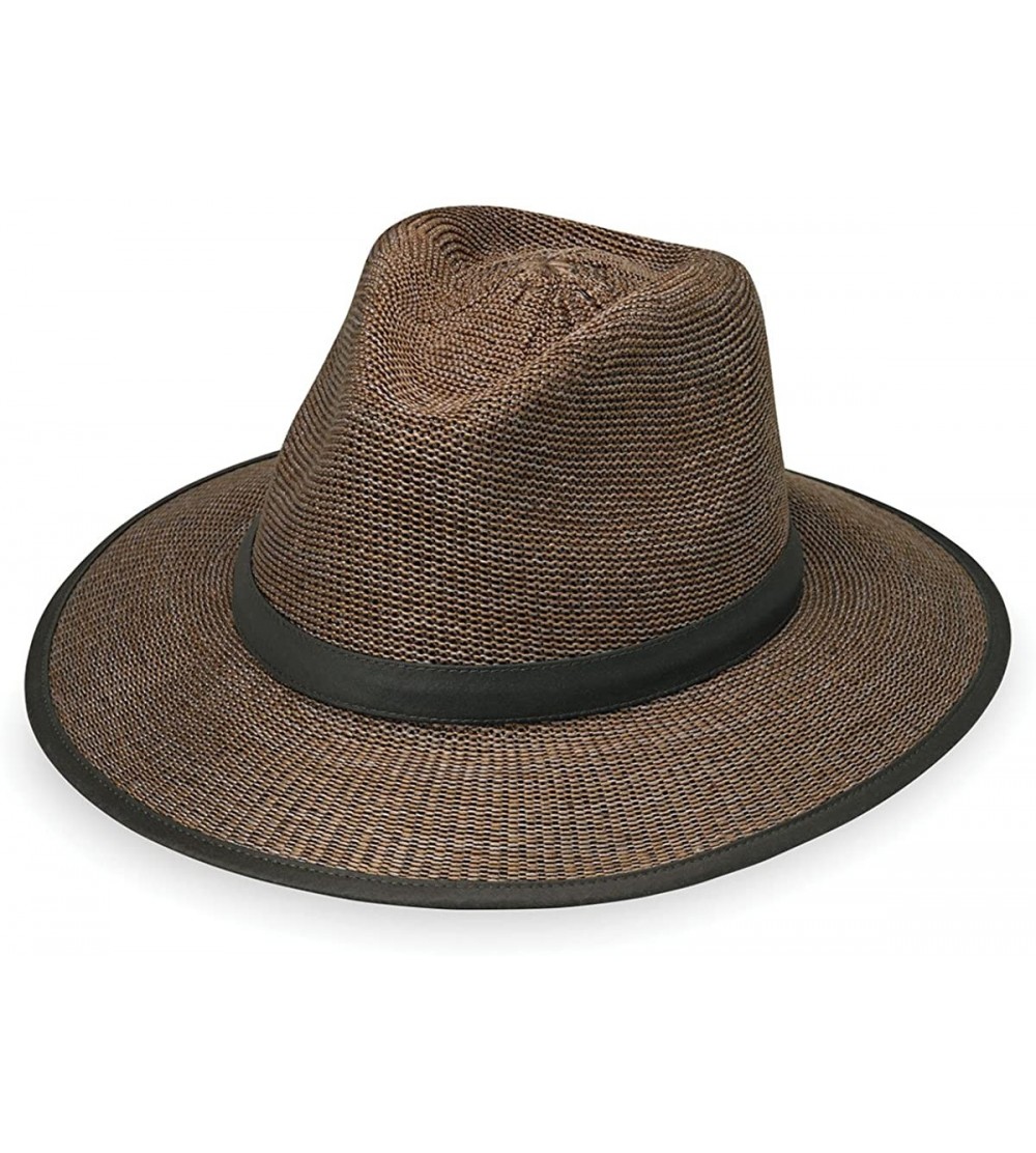 Sun Hats Men's Gabe Fedora - UPF 50+- Adjustable- Packable- Modern Style- Designed in Australia - CA189A4NWDD $41.16