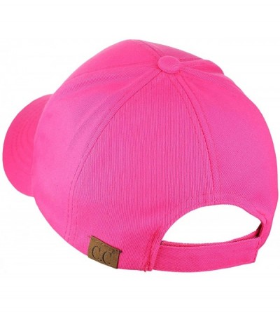 Baseball Caps Women's Embroidered Quote Adjustable Cotton Baseball Cap- Bad Hair Day- Hot Pink - CF180R8WEKL $14.10