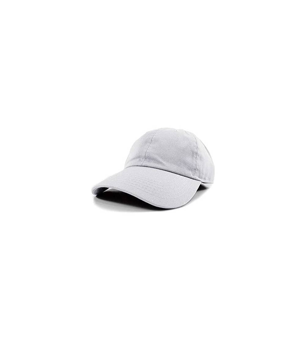 Baseball Caps Polo Style Baseball Cap Ball Dad Hat Adjustable Plain Solid Washed Mens Womens Cotton - White - CK18WGCW745 $7.51