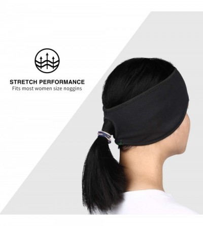 Cold Weather Headbands Headband Stretch Headwear Perfect - 2 Pack Black - CN18XLLQXUX $24.82
