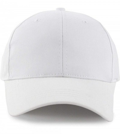 Baseball Caps Women's Ponytail Baseball Cap Messy High Bun Adjustable Plain Trucker Dad Hat - Cotton-white - CK18NEXW3LG $11.33